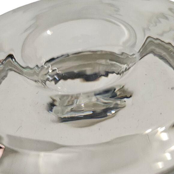 Set of 4 Clear Glass Tumblers – 4” Plain Dimple Bottom Drinking Glasses - Picture 5 of 5